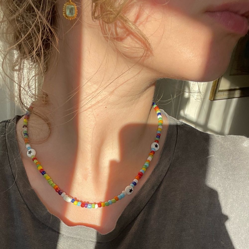 ⚡️Hp⚡️Homemade colorful beaded necklace - Picture 6 of 7